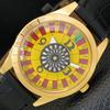 ART DECO VINTAGE REFURBISHED HAND-WINDING SWISS MENS YELLOW DIAL WATCH A701182-5 R205b-a701182