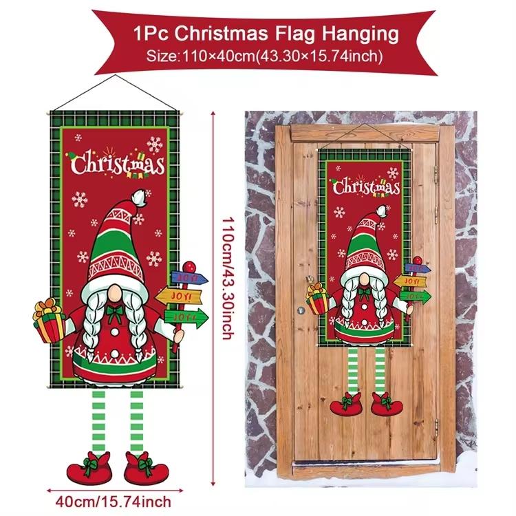 Merry Christmas Hanging Flag Christmas Decorations For Home 2026 Christmas Door Banner Xmas Gifts Navidad Happy New Year 2026