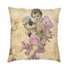 Nordic Victorian Angel Cushion Cover Velvet Fairies Sea Throw Pillow Case Living Room Decoration Pillowcase