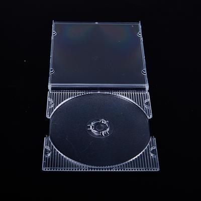5/10Pcs Household Standard Single Disc Storage Boxes Dvd Case Cd Case Empty Clear Plastic Cd Case Disc Cd Box