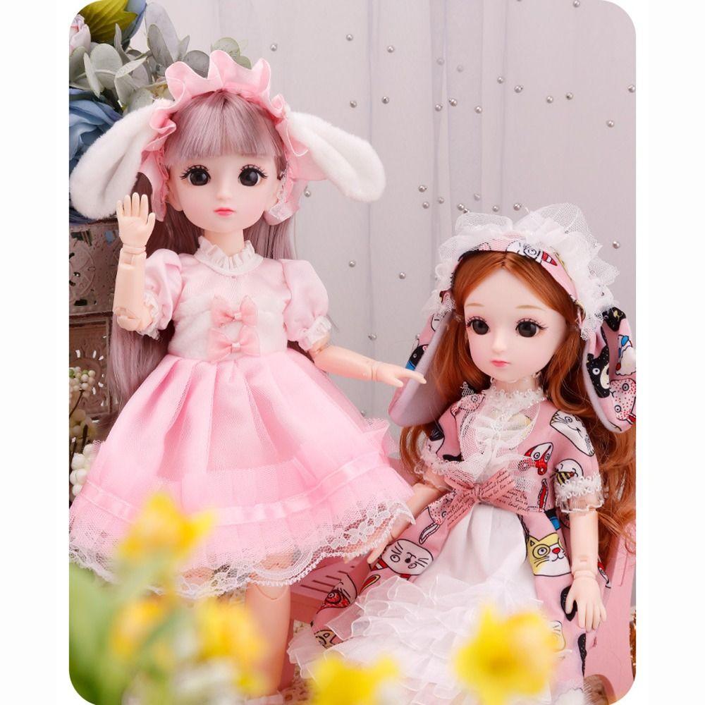 23 bewegliche Gelenkpuppen 30CM 23 bewegliche Gelenkpuppen mit Kleidung Kleid DIY Spielzeugpuppen Mädchen