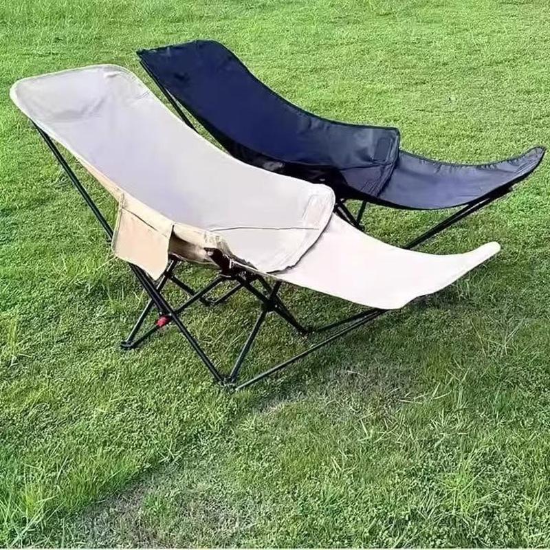 Adjustable Outdoor Folding Recliner Chair with Leg Rest for Sitting and Lying