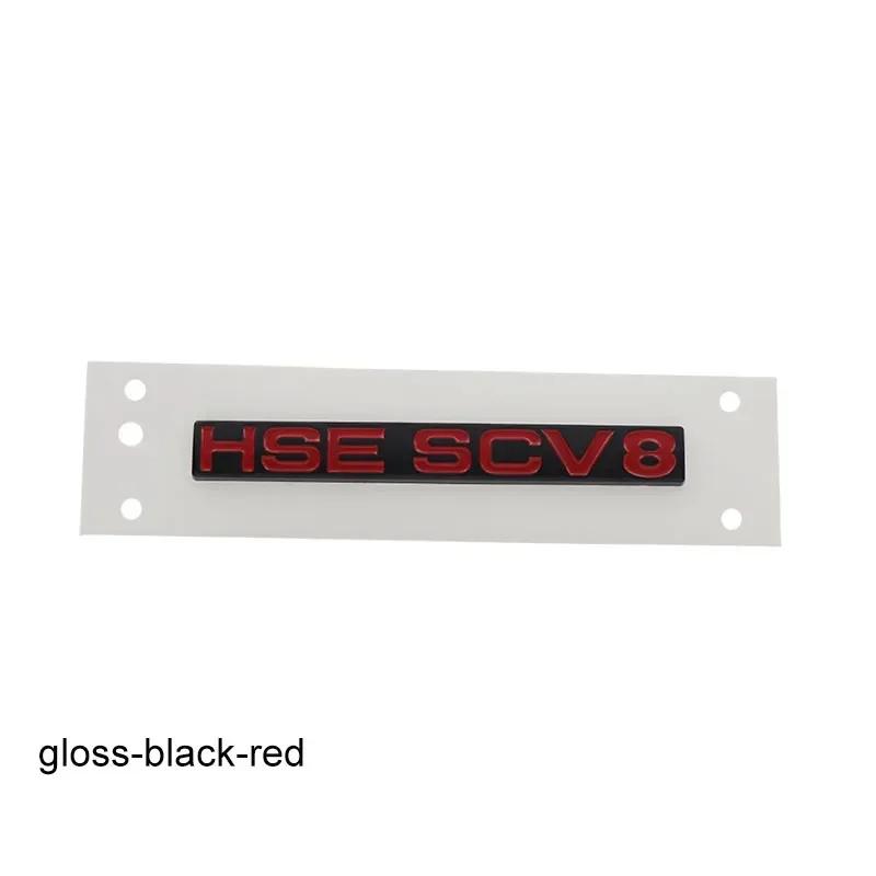 3D Premium HSE SCV8 Letters Sticker for England UK SUV Off Road car MBNWM6 Engine Hood Fender trunk Rear Decal Emblem Badge Sticker