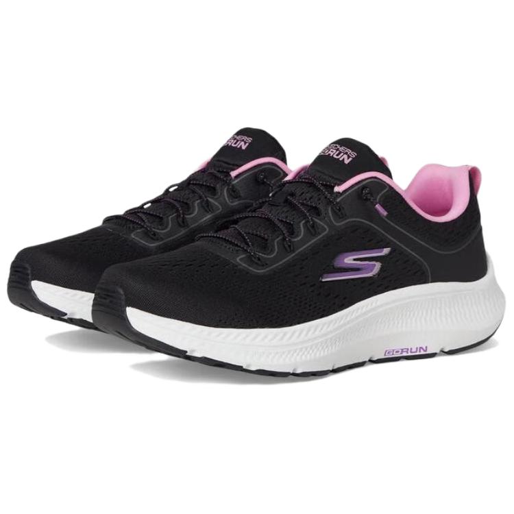 Skechers Go Run Consistent 2.0 Comfortable Versatile Durable Lightweight Non-Slip Low-Top Running Shoes Women Sneakers Black 128638-BKPK