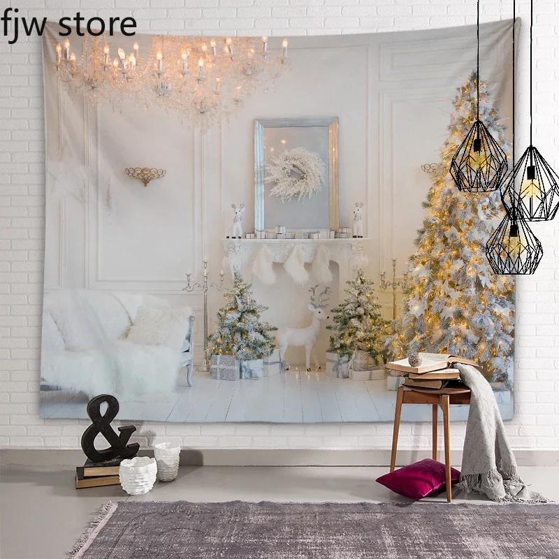 

Рождественский Новый год Украшение Гобелен Дерево Подарок Настенное Искусство Спальня Комната Гостиная Домашний Декор 150x100cm