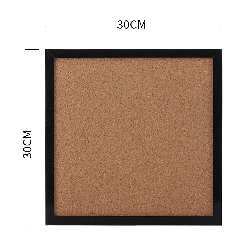 Wooden Cork Board Wall-Mounted Message & Photo Display for Home & Office