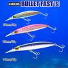 DUEL Hardcore Bullet Fast 120mm Silhouette Black Long Cast Spanish Mackerel (S) Bluefish/Spanish
