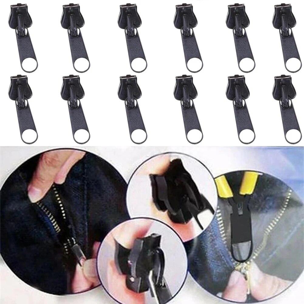 6/12/24pcs Sewing DIY Detachable Zipper Head Zipper Practical Convenient Sturdy Bag Handbag Suitcase Backpack Tent