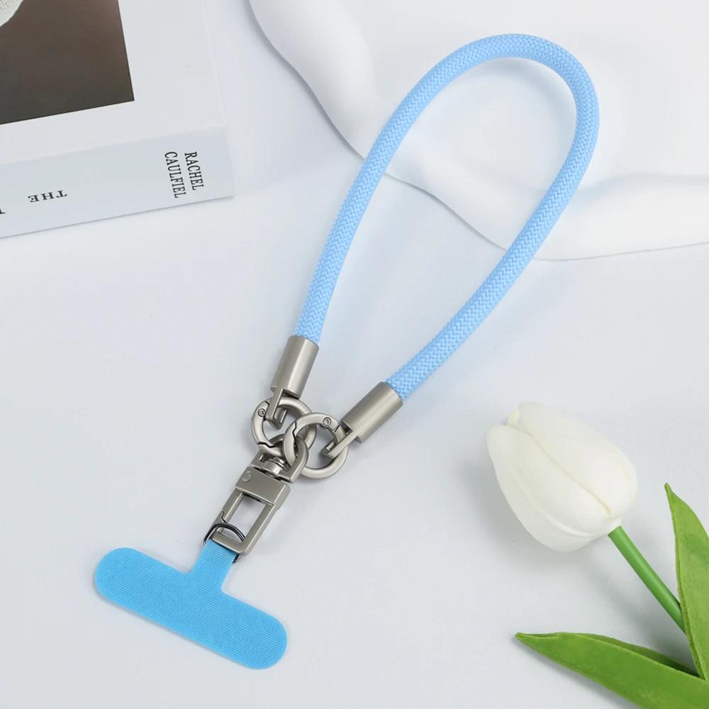1Pc Short Wrist Strap Mobile Phone Hanging Strap Anti Slip Anti Fall Anti Loss Phone Case Connecting Piece Universal Pendant