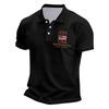 Men's Casual Polo Shirt USA Anniversary 1776-2026 Printed Short Sleeve Collared Shirt Lightweight Breathable Fabric Comfortable Fit