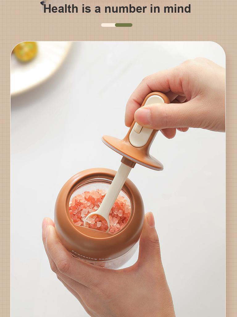 Seasoning Can Salt MSG Spice Box Household Kitchen Airtight Moisture-Proof Seasoning Bottle Dispenser Salt Bottle