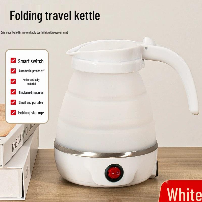 Portable Folding Silicone Electric Kettle - Compact Travel Water Boiler for Dorms & Hotels