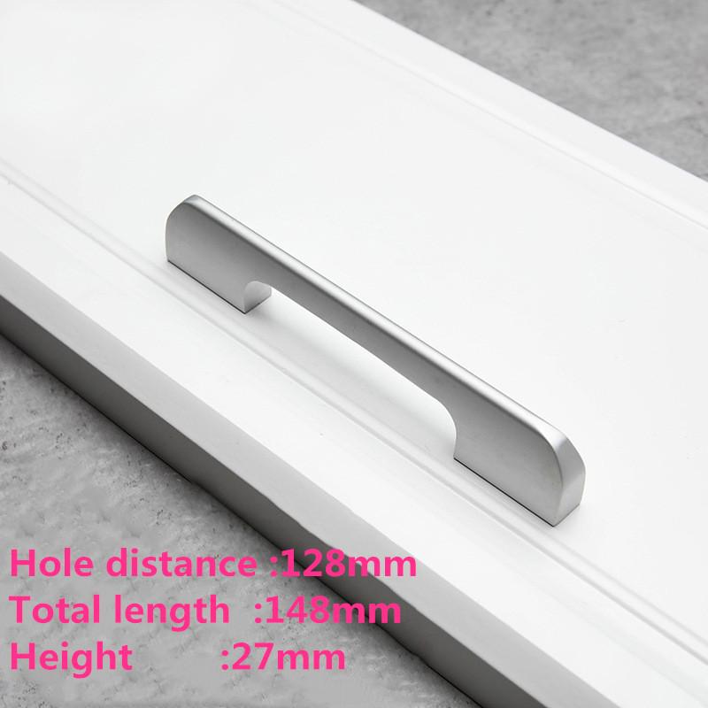 European Oxidation Matte Cabinet Handles Aluminum Alloy Door Knobs  Holder Case Box Puller Kitchen Cabinet Pulls Drawer Pulls