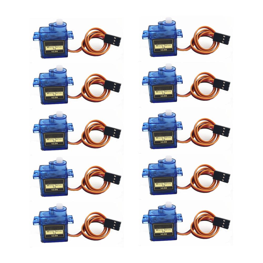 Bulk Pack 5/10/20pcs SG90 Micro Servo Motors 9g Load 180/360 Degree Rotation Mount Kit for RC Cars Airplanes Arduino UNO DIY