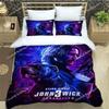 Movie John Wick Printed Bedding Sets Exquisite Bed Supplies Set Duvet Cover Bed Comforter Set Bedding Set Luxury Birthday Gift