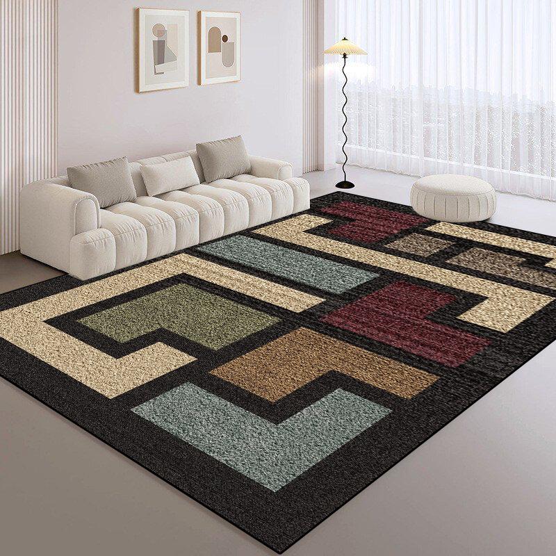 Classic Light Luxury Carpets Large Living Room Sofa Area Rugs Non-slip Washable Bedroom Rug Coffee Table Mat