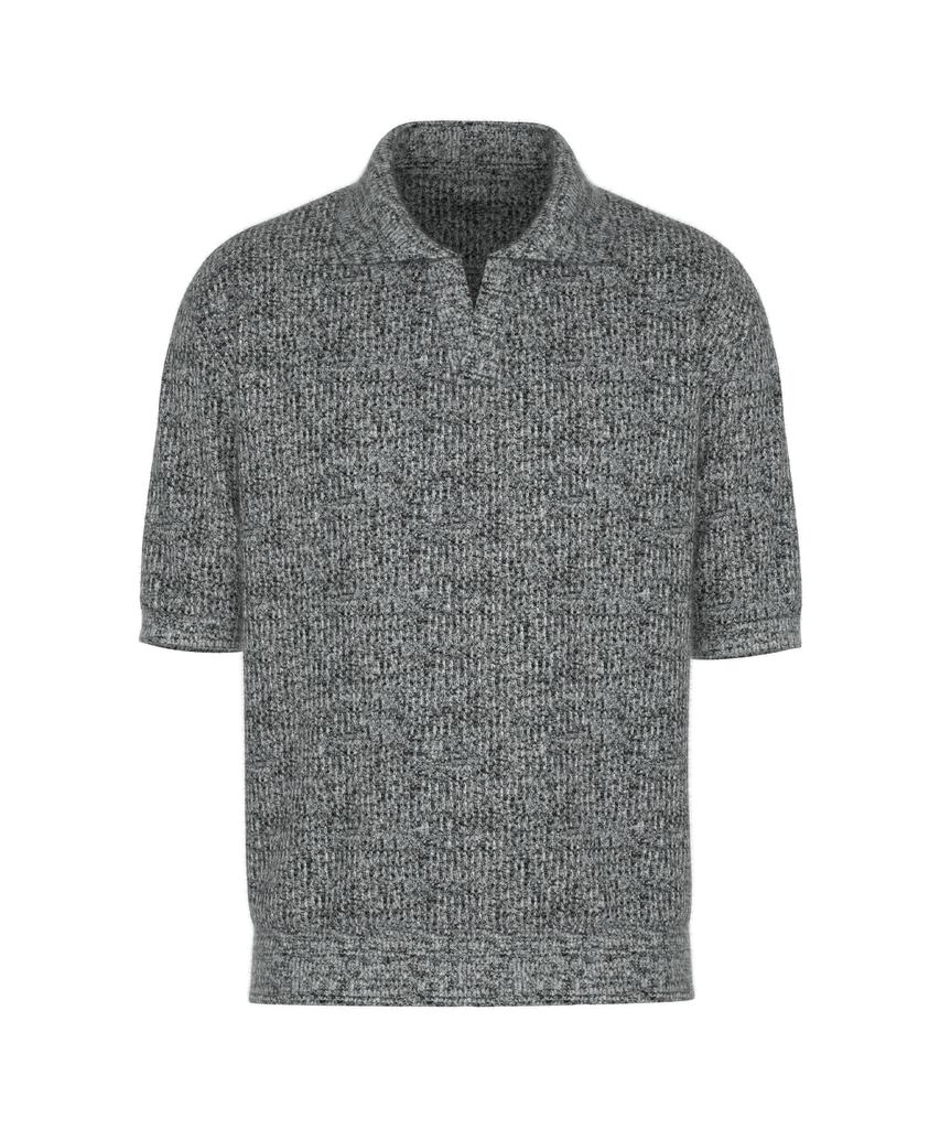 DREAMWORLD Bookle Half Collar Knit (Black)