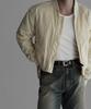 Bowlow Product Nylon Crop Ma-1 Jacket [Cream]