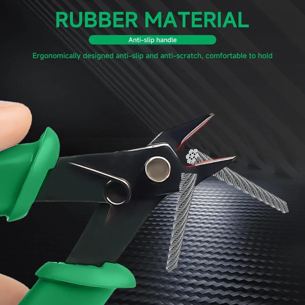 Micro Wire Cutter Precision Electronics Flush Cutter and Side Cutting Pliers Clean Cut for Model Jewelry Model Kit High Hardness