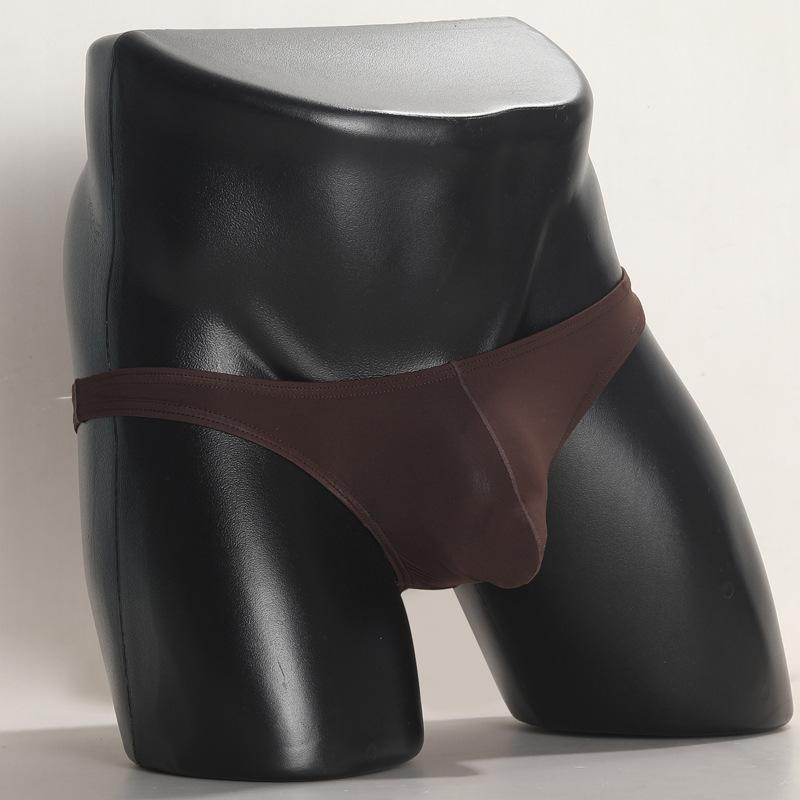 Herren Dreieck Unterwäsche Eis Seide Sommer Sexy Erwachsener Niedrige Taille Herren String Unterwäsche
