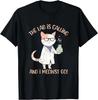 2026 Funny Chemistry Tshirt Humor Science Teacher Cat Pun Graphic Tshirt Vintage Casual Fashion Streetw