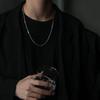 Free Shipping Necklace Chain Only Accessories Men Single Item Silver Color Simple Stylish Casual Cool Pendant Gift Anniversary Birthday Present
