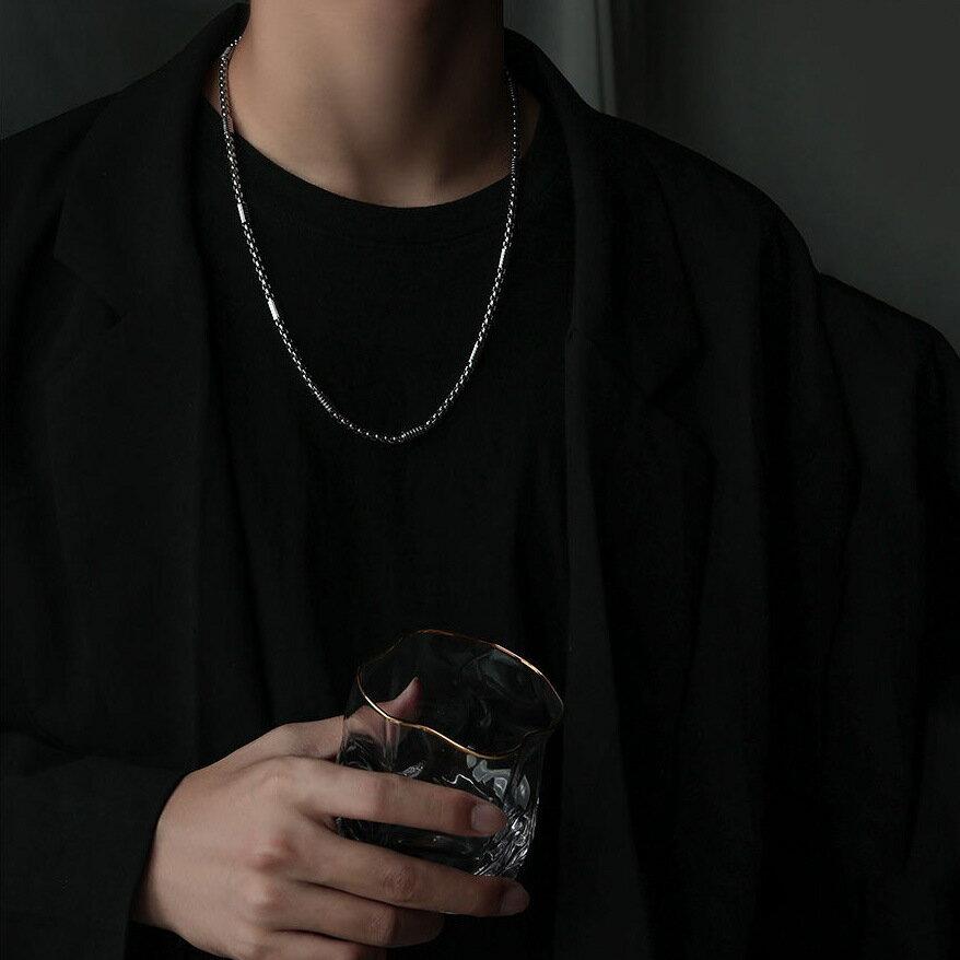 Free Shipping Necklace Chain Only Accessories Men Single Item Silver Color Simple Stylish Casual Cool Pendant Gift Anniversary Birthday Present