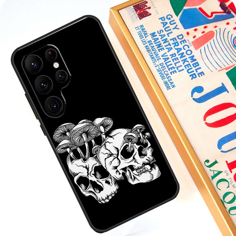 Skull Gothic Creepy Pastel Goth Case For Samsung Galaxy S24 S23 S22 Ultra Note 20 10 Plus S8 S9 S10 S20 FE S21 FE Cover