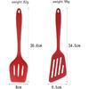 2 Pieces Silicone Slotted Spatulas Silicone Fish Turner Spatula Non-Stick Slotted Turner Heat Resistant Fish Spatula for Scrapping Flipping Frying