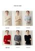 Pure Cashmere Women's Round Neck Sweater - 2026 Autumn/Winter, Versatile Slimming Style, Solid Color Warm Base Layer.