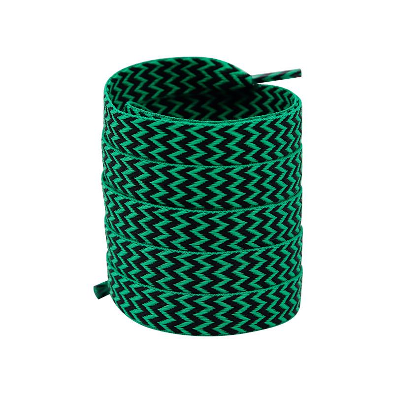 Kurojin 1.5cm Wide Flat Polyester Shoelace for Lanvin Board Shoes