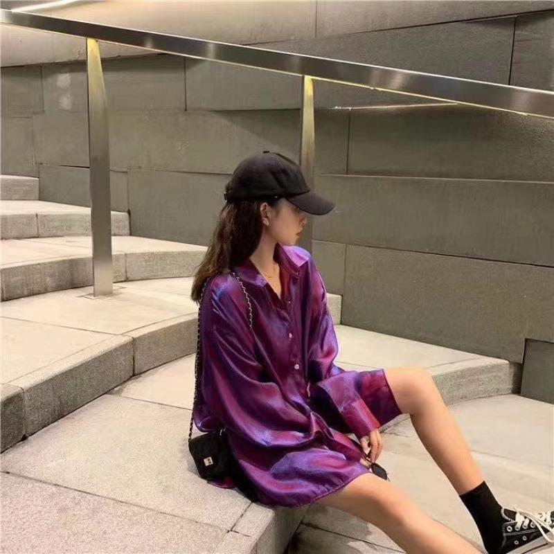 2025 Long Sleeve Fashion Elegant Women Shirt New Summer Casual Top Plus Size Loose Sunscreen Women's Blouse Solid Color Office Outerwear Clothes