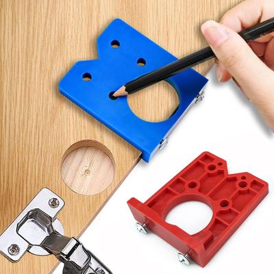 New 35mm Hinge Jig Drill Guide Sets Door Hinge Drill Hole Cutter Concealed Hinge Jig with Bit Positioner for Furniture Wood