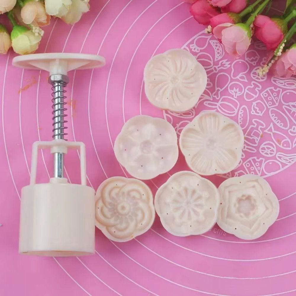 3D Moon Cake Mold Creative Mid-Autumn Festival Supplise Cookie Stamp Mold  Mid-Autumn Festival