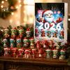 Holiday Hanging Ornaments Dragon Advent Calendars 2026, 24 Days Christmas Countdown Calendar with Surprise Gifts for Kids 2D Acrylic Ornaments,