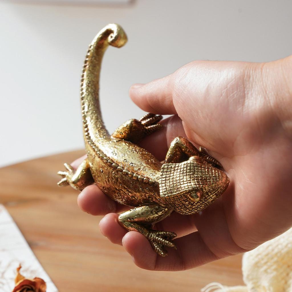 Socha ještěrky 3D pryskyřičná zvířecí socha chameleon ještěrka domácí nástěnná dekorace pro venkovní zahradu terasu verandu stolní krbovou polici obývací pokoj