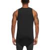 Muscleguys Simple Design Summer Cotton Trend Sports Breathable Fitness Vest Printing Wide-shoulder Tank Top Men's Tight-fitting Outer Wear
