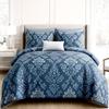 350TC Glace Cotton Wedding Comforter Set Double Bed King Size with 1 Bedsheet Flat and 2 Pillow Covers AC Duvet II 4 Pc