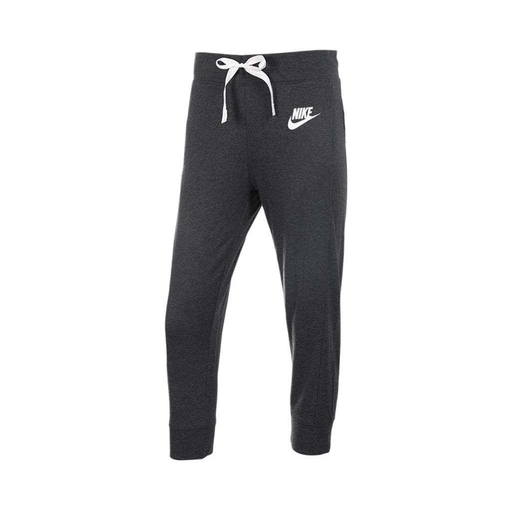 New Nike Women'ss Letter Logo Knit Sweatpants 'Black/Gray' 854964-032