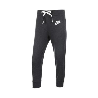Solid Color Letter Logo Knitted Sports Casual Pants Women Bottoms Black Gray 854964-032