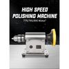 Jewelry Rock Mill Polishing Machine Benchtop Polisher Polisher with 20pc Sandpaper Universal Grinding Machine Bench Lathe Polish