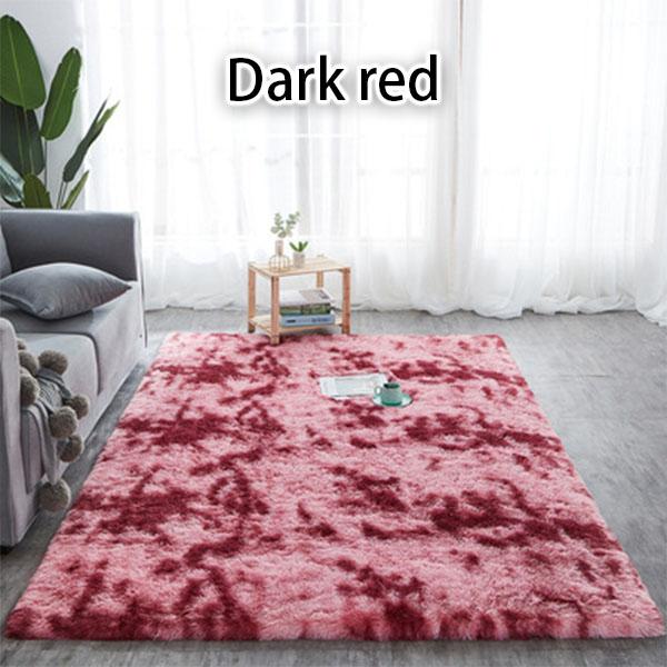 

Large Size Super Soft Tie-Dye Art Carpet Floor Bedroom Mat Gradient Color Fluffy Area Rug Living Room Carpet Hallway Mat 40*40cm