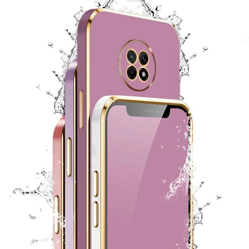 Dla Huawei Y9a Case luksusowe kwadratowe poszycie Huawei Nova Y9a etui na telefon FRL-22 L23 odporna na wstrząsy miękka TPU silikonowa tylna pokrywa Fundas