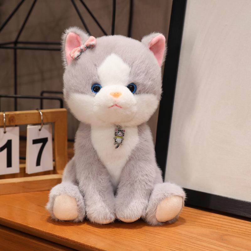 

Cute Little Bear Doll Bib Teddy Plush Toy Polar Bear 8 Inch Machine Doll Children s Bed Rag Doll 25cm