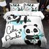 Panda Cherry Blossom Quilt Cover Bedding Quilt Cover Grinding Bedding Kit Digital Printing Delivery