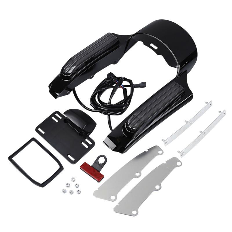 

Подовжувач світлодіодного освітлення заднього крила мотоцикла для Harley Touring/Street/Road Glide FLHX FLTRX Ultra Limited FLHTK FLHR 14-20 чорний