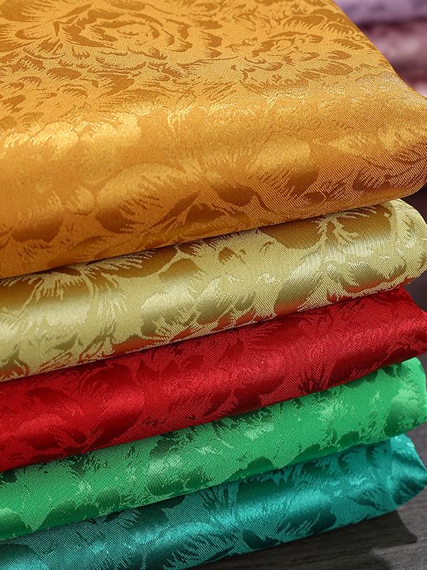 Antique Silk Jacquard Fabric for Chinese Hanfu and Tang Suit Costumes