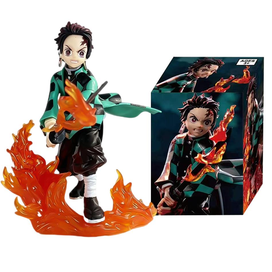 10-22cm Demon Slayer Anime Figure Kamado Tanjirou Agatsuma Zenitsu Kyoujurou Anime PVC Model Action Figure Collection Toy Gift