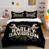 American Legend Harley Design Bedding Duvet Cover Set Duvet Cover Pillowcases  (1*Duvet Cover 2*Pillowcases, Without Duvet Insert)