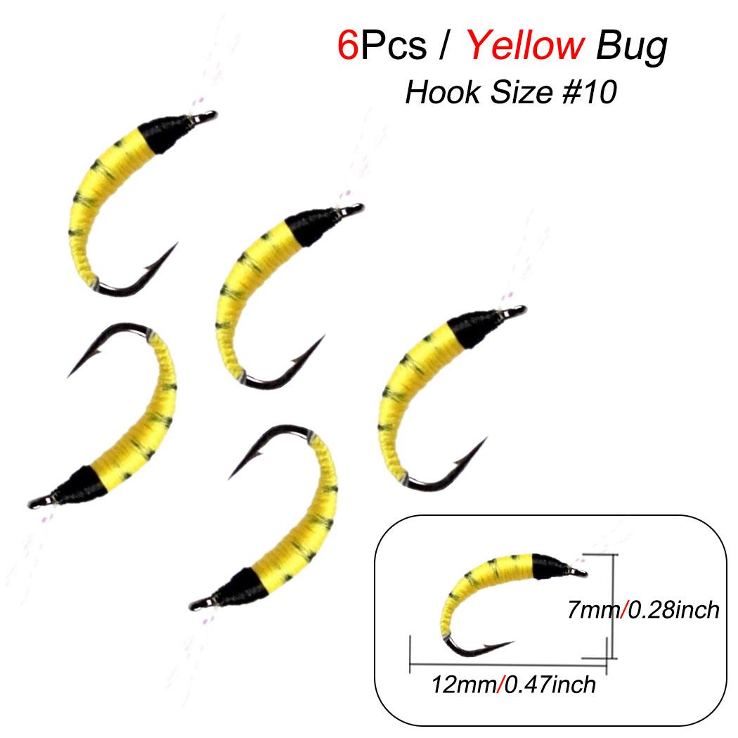 

6 шт. 4 разных стиля сухая мушка для ловли форели искусственная приманка для ловли насекомых StyleD-6Pcs